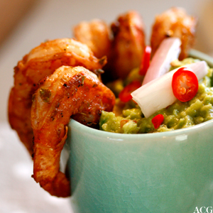 scampi med taokrydder