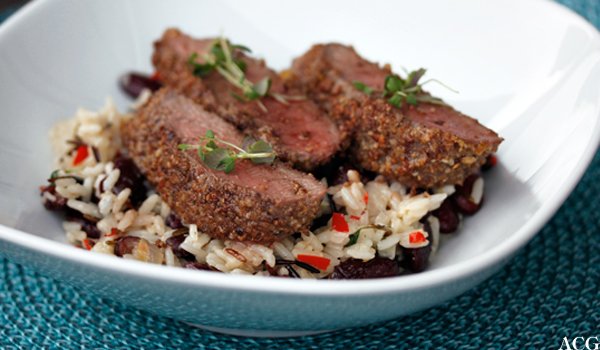 lammekjøtt med dukkah-krydder