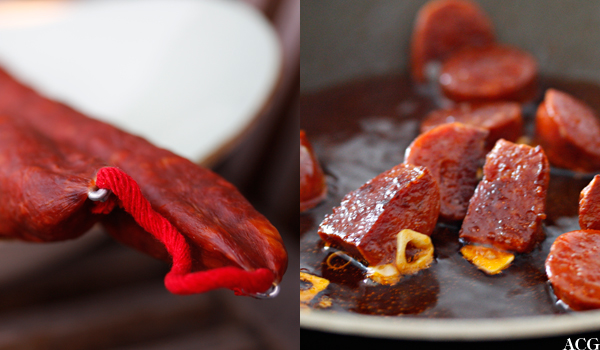 tomatsalat med chorizo