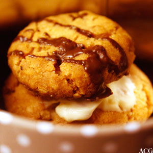Cashewnøttcookies med sjokolade