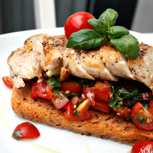 bruchetta med kyllingfilet