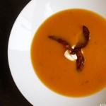 Søtpotetsuppe med ingefær og rosmarin