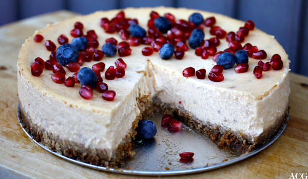 ostekake med gresskar
