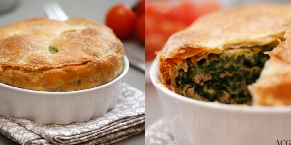 to bilder av quiche med spinat