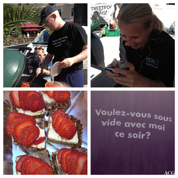 Bildecollage fra StreetFood-fest i Kristiansand