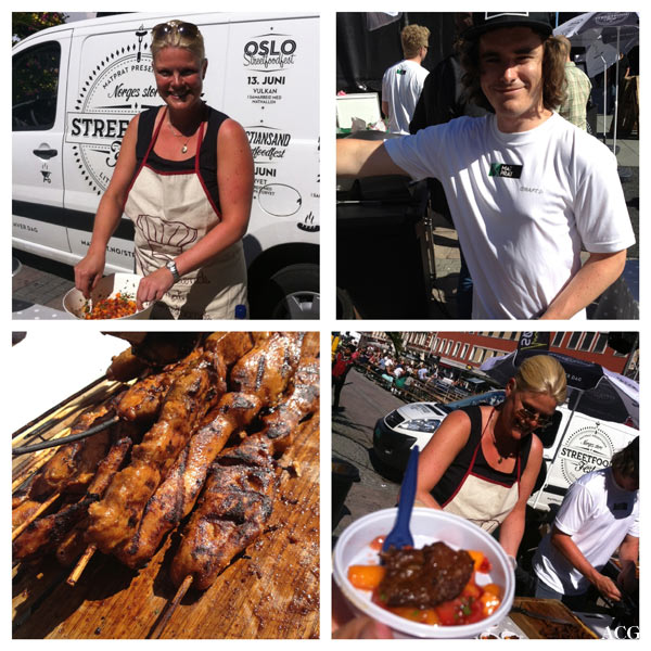 Bildecollage fra StreetFood-fest i Kristiansand