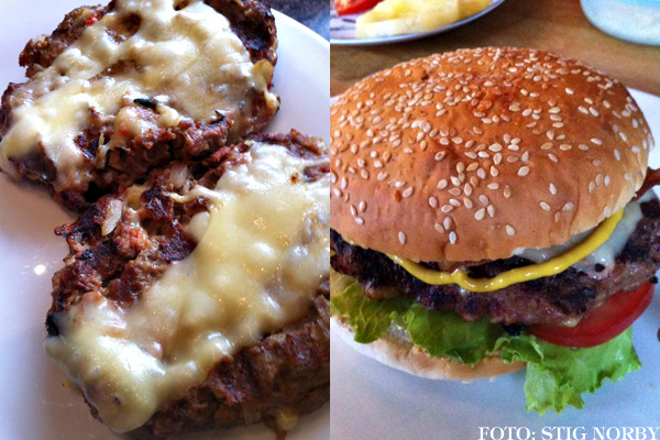 Stigs cheeseburger / osteburger