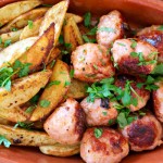 Spansk fredagskos: kjøttboller, kikertsalat og pikante båtpoteter