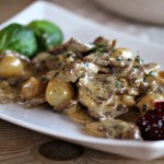 Finnbiff med øl og brunost