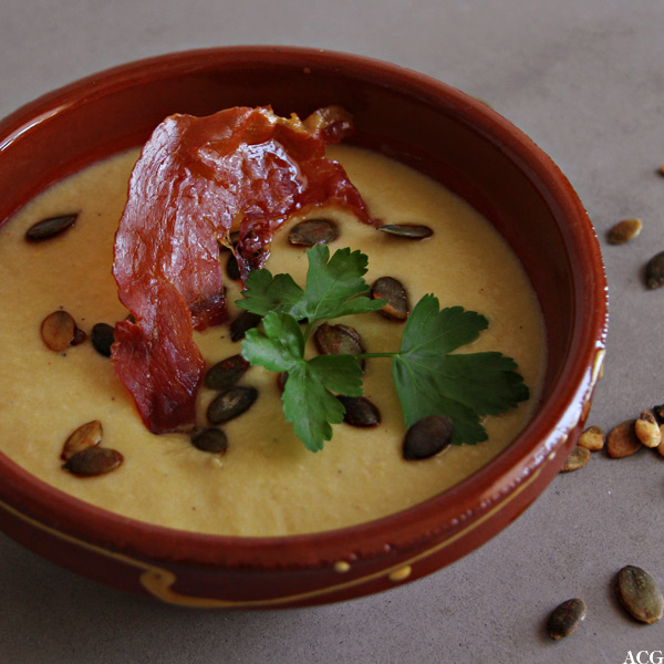 spansk mandel og løksuppe