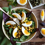 Kikertsalat dag 4: Egg og kapers