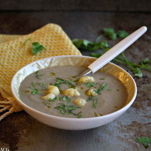 blomkålsuppe med marokkansk krydder