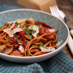 One pot pasta med kjøttpølse