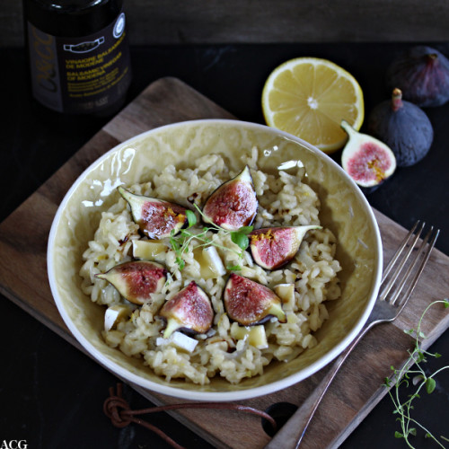 Risotto med fiken og ost