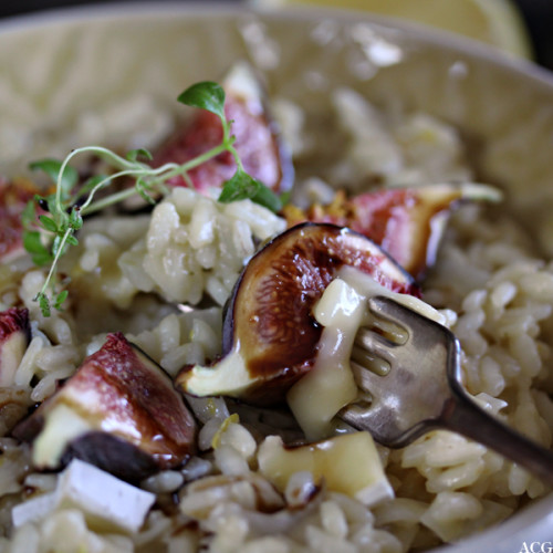 Risotto med fiken og ost