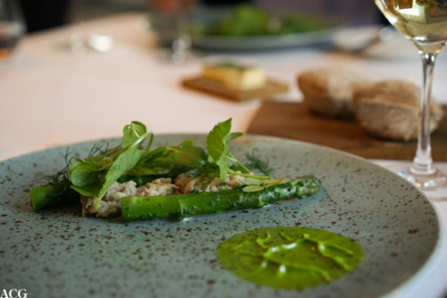 Syltet makrell og asparges