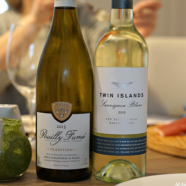 vint til asparges: Pouilly Fumé og Twin Islands