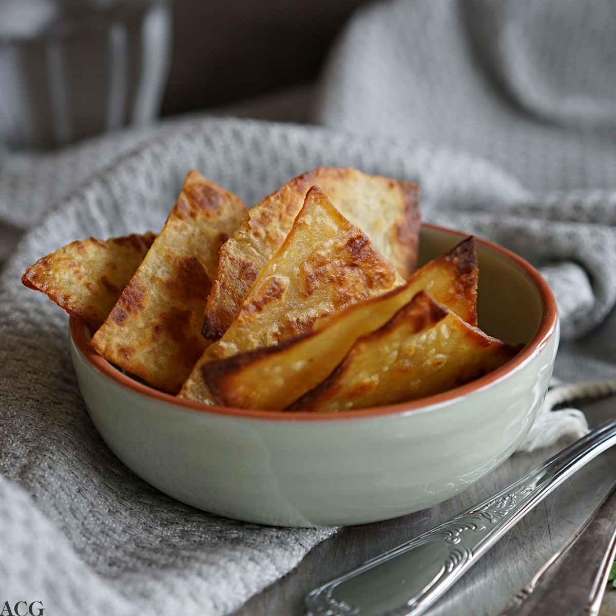 chips laget av potetlompe