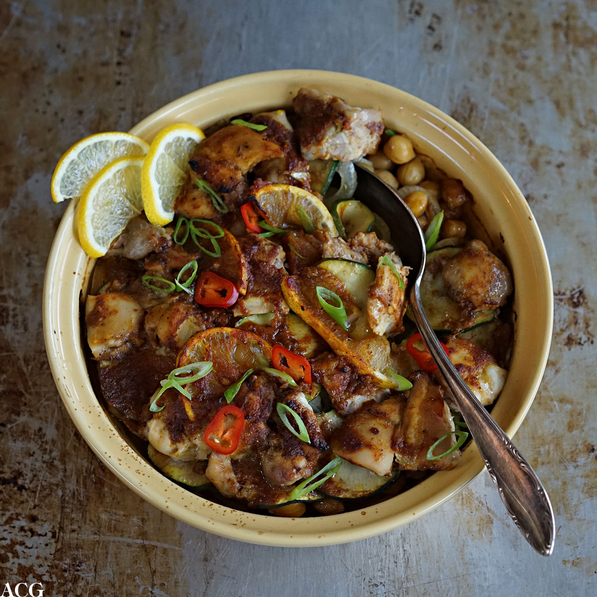 Kylling med ras el hanout