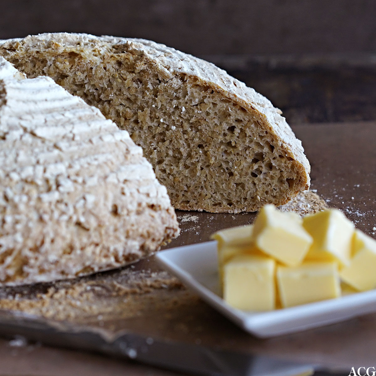 eltefritt havrebrød med kuttet havre