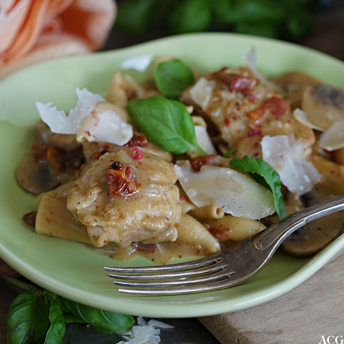 one pot pasta med kylling
