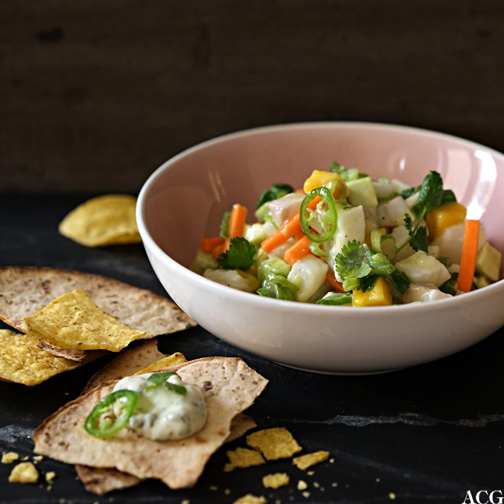 ceviche med kveite