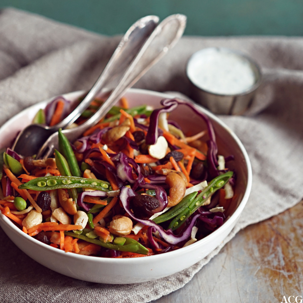 råkostsalat med dressing