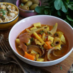 Marokkansk vegetargryte med spicy couscous