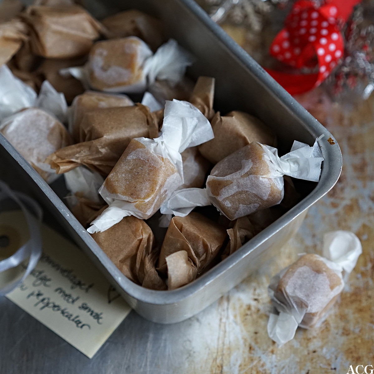 innpakket pepperkakefudge