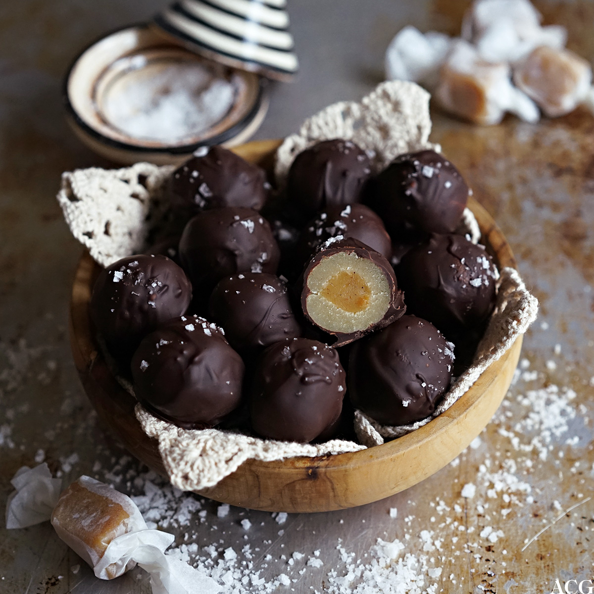 julekonfekt med marsipan og fudge