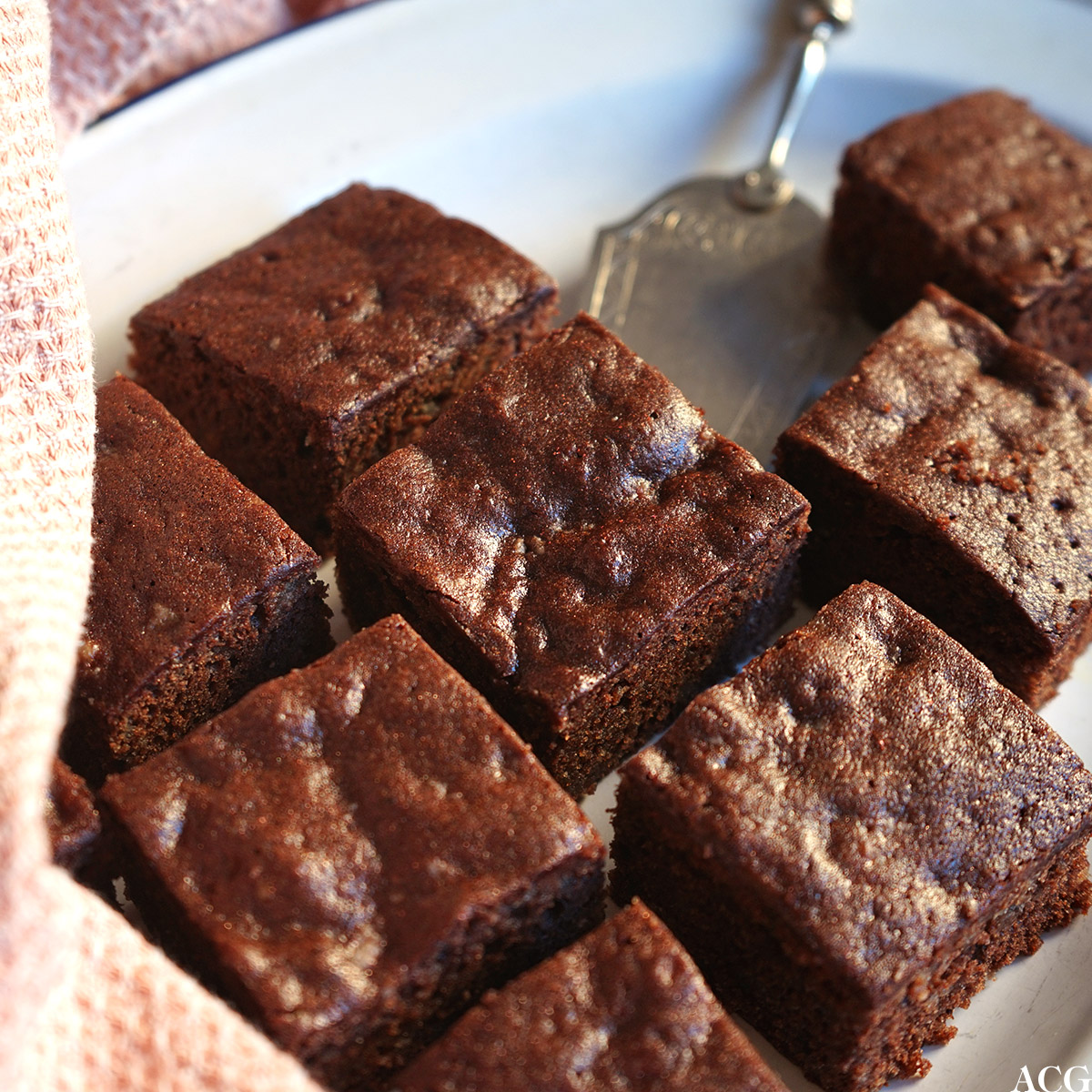 brownies med marsipan