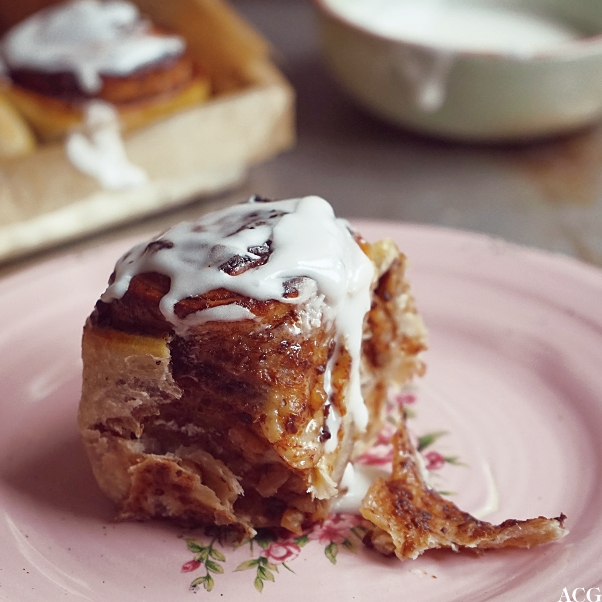 kanelsnurr med melisglasur