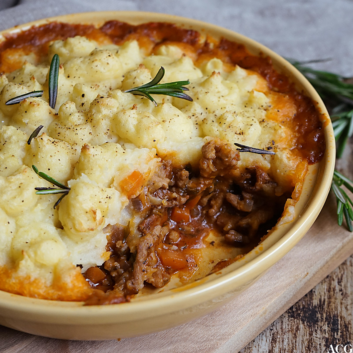 shepherd's pie med potetlokk